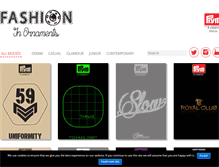 Tablet Screenshot of fashioninornaments.com